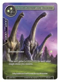 [Variant] Herbivorous Beast, Silomosaurus (Full Art) - Winds of the Ominous Moon - Force of Will card