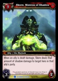 Skorn, Mistress of Shadow - Heroes of Azeroth - WoW card