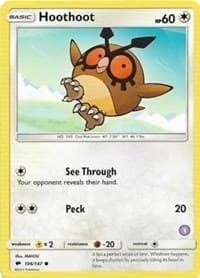Hoothoot (1) - SM Trainer Kit: Alolan Sandslash & Alolan Ninetales - Pokemon card