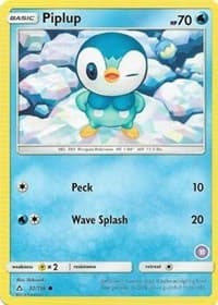 Piplup (11) - SM Trainer Kit: Alolan Sandslash & Alolan Ninetales - Pokemon card