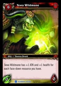 Tewa Wildmane - Heroes of Azeroth - WoW card