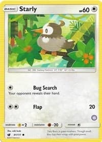 Starly (15) - SM Trainer Kit: Alolan Sandslash & Alolan Ninetales - Pokemon card
