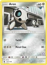 Aron (18) - SM Trainer Kit: Alolan Sandslash & Alolan Ninetales - Pokemon card