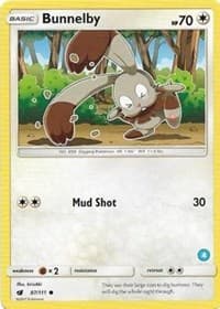Bunnelby (4) - SM Trainer Kit: Alolan Sandslash & Alolan Ninetales - Pokemon card