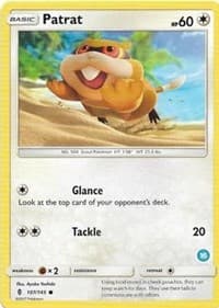 Patrat (16) - SM Trainer Kit: Alolan Sandslash & Alolan Ninetales - Pokemon card