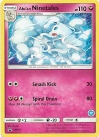 Alolan Ninetales (17) - SM Trainer Kit: Alolan Sandslash & Alolan Ninetales - Pokemon card