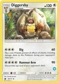 Diggersby (18) - SM Trainer Kit: Alolan Sandslash & Alolan Ninetales - Pokemon card