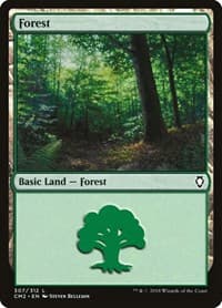 Forest (307) - Commander Anthology Volume II - Magic: The Gathering card