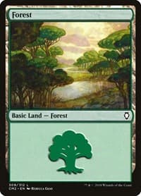 Forest (309) - Commander Anthology Volume II - Magic: The Gathering card