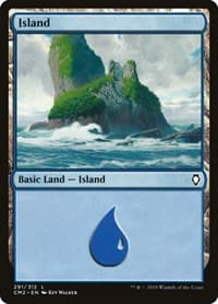 Island (291) - Commander Anthology Volume II - Magic: The Gathering card