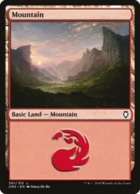Mountain (301) - Commander Anthology Volume II - Magic: The Gathering card