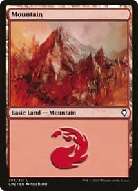 Mountain (303) - Commander Anthology Volume II - Magic: The Gathering card