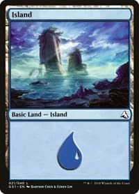 Island - Global Series Jiang Yanggu & Mu Yanling - Magic: The Gathering card