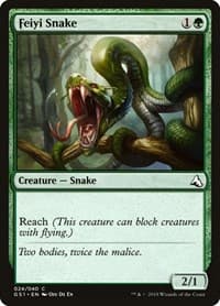 Feiyi Snake - Global Series Jiang Yanggu & Mu Yanling - Magic: The Gathering card
