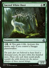 Sacred White Deer - Global Series Jiang Yanggu & Mu Yanling - Magic: The Gathering card
