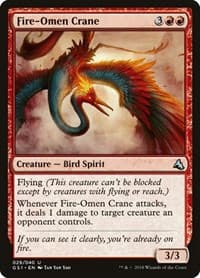 Fire-Omen Crane - Global Series Jiang Yanggu & Mu Yanling - Magic: The Gathering card