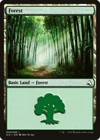 Forest - Global Series Jiang Yanggu & Mu Yanling - Magic: The Gathering card