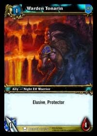 Warden Tonarin - Heroes of Azeroth - WoW card