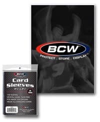Standard Card Sleeves - Clear (100-Pack) - BCW Card Sleeves - Card Sleeves card