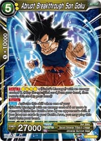 Abrupt Breakthrough Son Goku - Colossal Warfare - Dragon Ball Super: Masters card