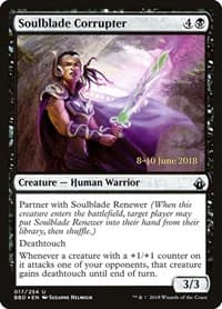 Soulblade Corrupter - Launch Party & Release Event Promos - Magic: The Gathering card