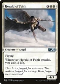 Herald of Faith - Core Set 2019 - Magic: The Gathering card