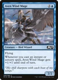 Aven Wind Mage - Core Set 2019 - Magic: The Gathering card