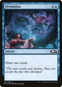 Divination - Core Set 2019 - Magic: The Gathering card