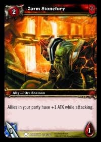 Zorm Stonefury - Heroes of Azeroth - WoW card