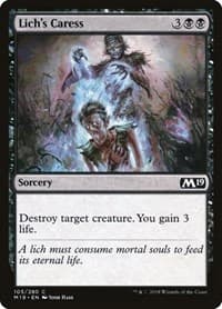 Lich's Caress - Core Set 2019 - Magic: The Gathering card