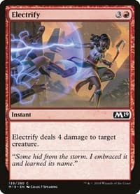 Electrify - Core Set 2019 - Magic: The Gathering card