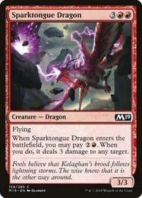 Sparktongue Dragon - Core Set 2019 - Magic: The Gathering card