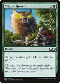 Titanic Growth - Core Set 2019 - Magic: The Gathering card