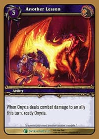 Another Lesson - Onyxia's Lair - WoW card