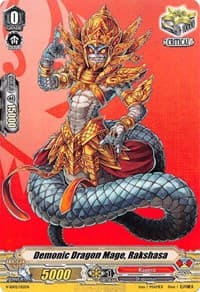 Demonic Dragon Mage, Rakshasa - V Start Deck 02: 2018 Free Experience Deck "Kagero" - Cardfight Vanguard card