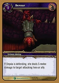 Devour - Onyxia's Lair - WoW card