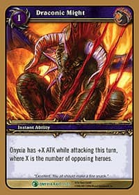 Draconic Might - Onyxia's Lair - WoW card