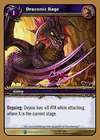 Draconic Rage - Onyxia's Lair - WoW card
