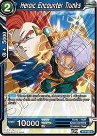 Heroic Encounter Trunks - Colossal Warfare - Dragon Ball Super: Masters card