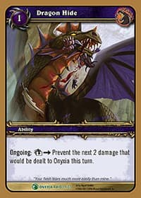 Dragon Hide - Onyxia's Lair - WoW card