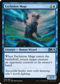 Exclusion Mage - Core Set 2019 - Magic: The Gathering card