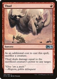 Thud - Core Set 2019 - Magic: The Gathering card