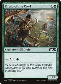 Druid of the Cowl - Core Set 2019 - Magic: The Gathering card