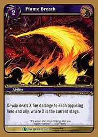 Flame Breath - Onyxia's Lair - WoW card