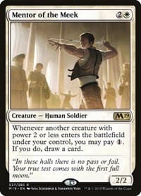 Mentor of the Meek - Core Set 2019 - Magic: The Gathering card