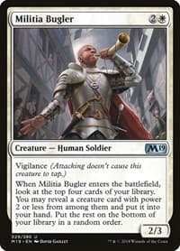 Militia Bugler - Core Set 2019 - Magic: The Gathering card