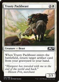 Trusty Packbeast - Core Set 2019 - Magic: The Gathering card