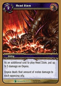 Head Slam - Onyxia's Lair - WoW card