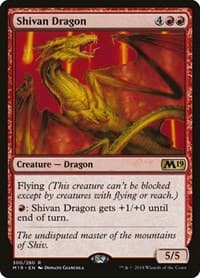 Shivan Dragon - Core Set 2019 - Magic: The Gathering card