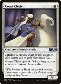 Court Cleric - Core Set 2019 - Magic: The Gathering card